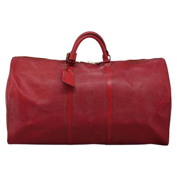 LOUIS VUITTON Epi Keepall 60 Boston Bag Red - Picture 1 of 15